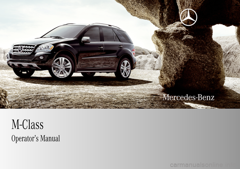 MERCEDES-BENZ ML63AMG 2009 W164 Owners Manual 
