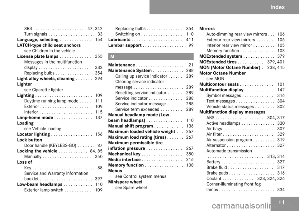 MERCEDES-BENZ ML350 2009 W164 User Guide 