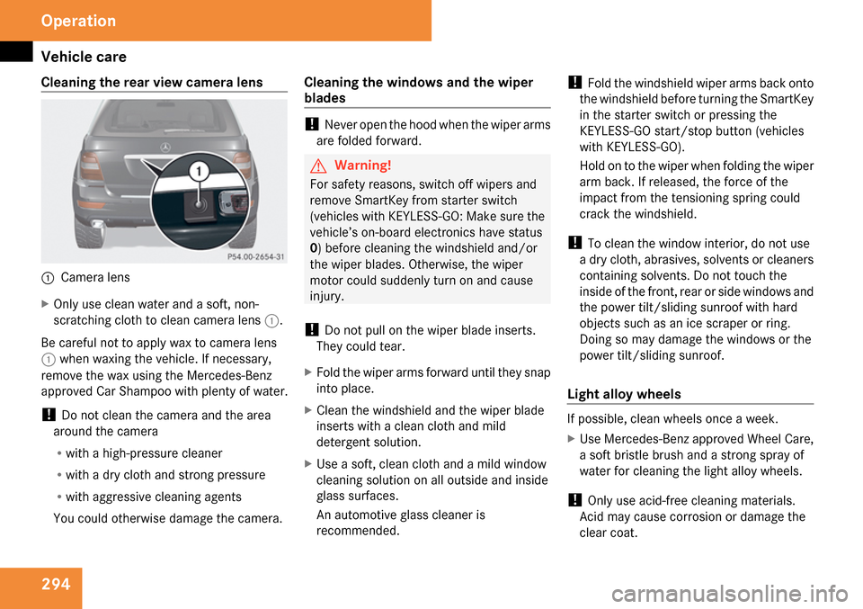 MERCEDES-BENZ ML350 2009 W164 Owners Manual MERCEDES-BENZ ML350 2009 W164 Owners Manual