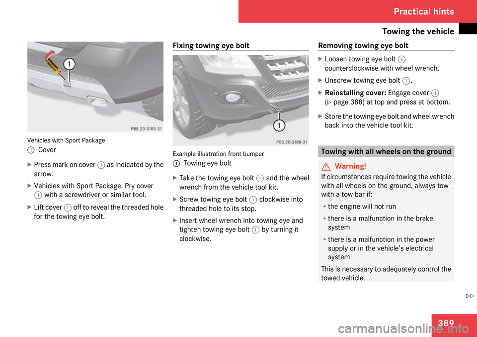 MERCEDES-BENZ ML350 2009 W164 Owners Manual MERCEDES-BENZ ML350 2009 W164 Owners Manual