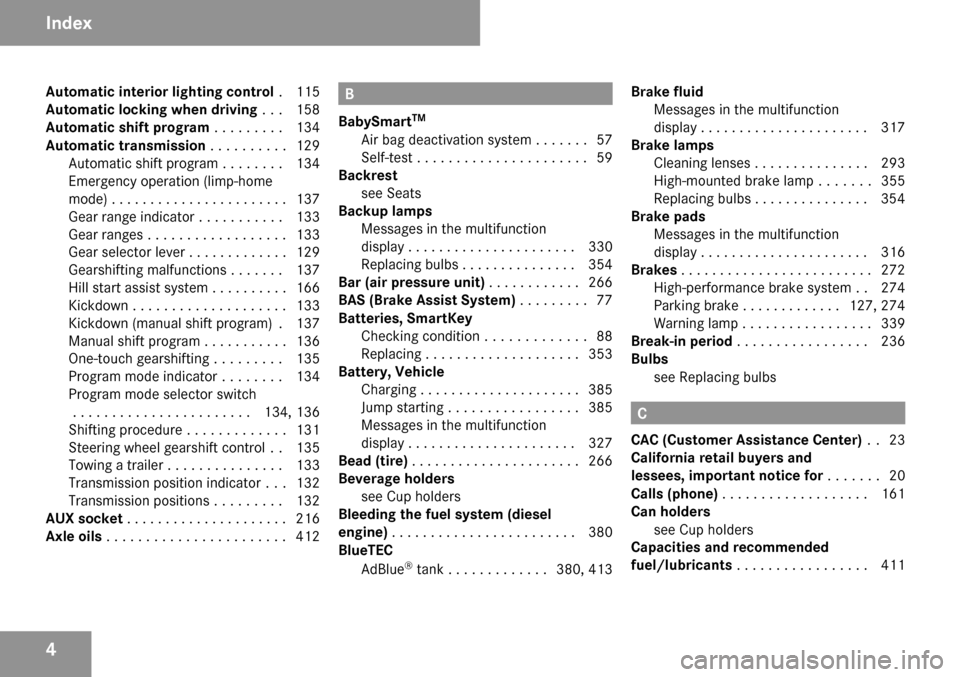 MERCEDES-BENZ ML350 2009 W164 Owners Manual 