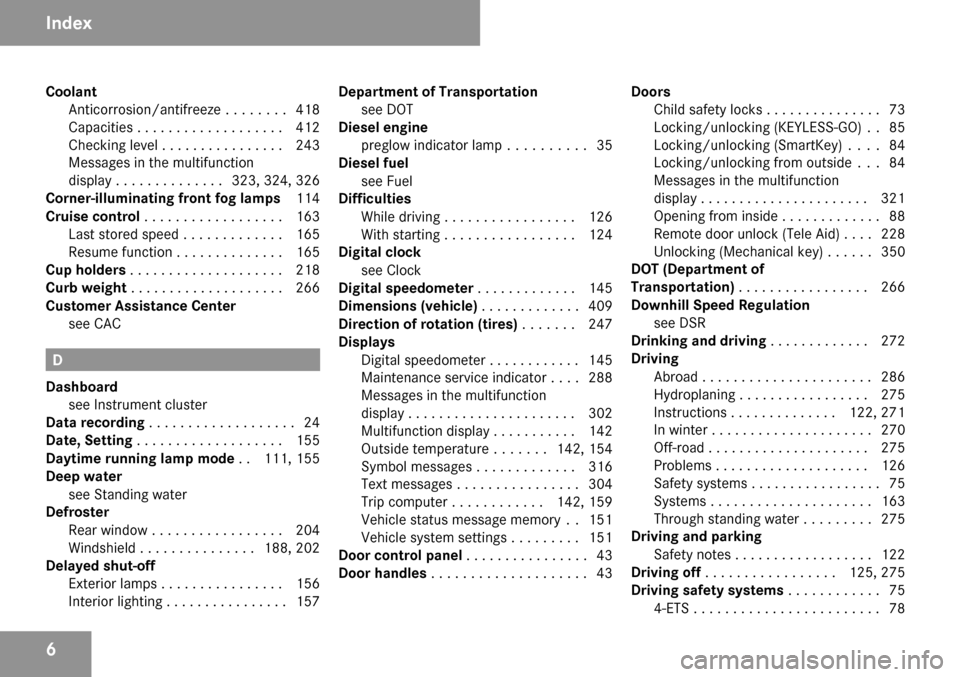 MERCEDES-BENZ ML350 2009 W164 Owners Manual 