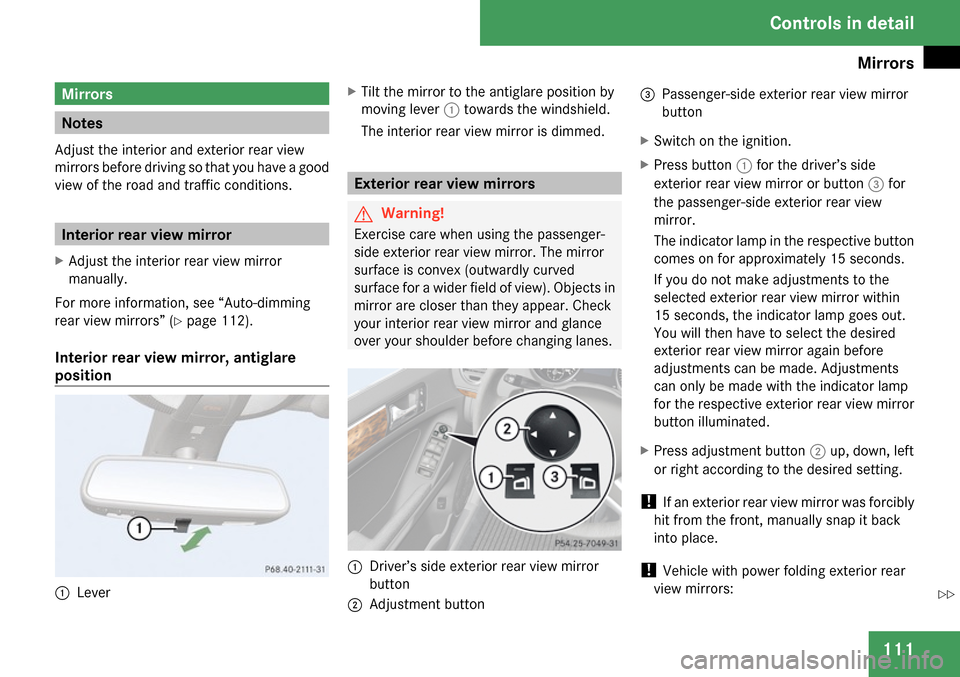 MERCEDES-BENZ GL450 2009 X164 Owners Manual 