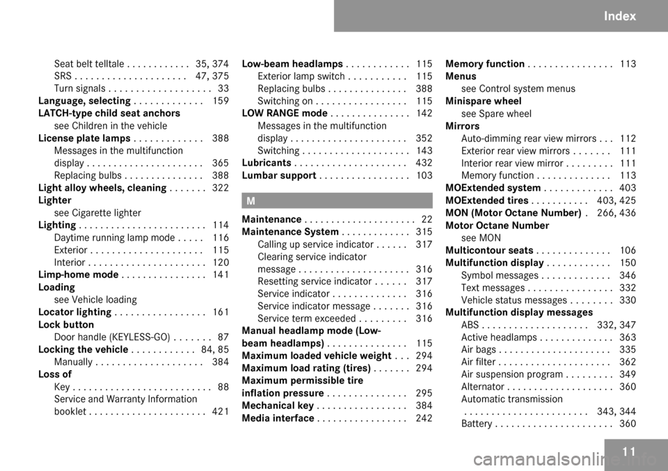 MERCEDES-BENZ GL450 2009 X164 User Guide MERCEDES-BENZ GL450 2009 X164 User Guide