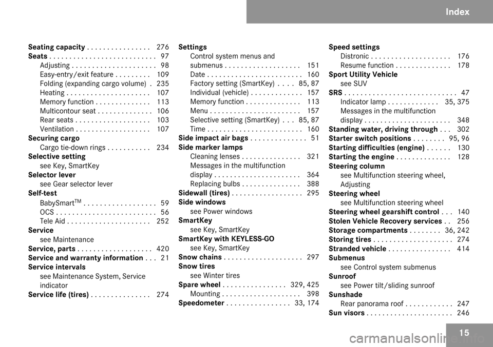MERCEDES-BENZ GL450 2009 X164 User Guide MERCEDES-BENZ GL450 2009 X164 User Guide