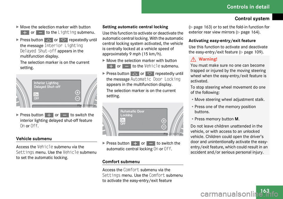 MERCEDES-BENZ GL320 2009 X164 Owners Manual 