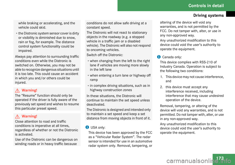 MERCEDES-BENZ GL320 2009 X164 Owners Manual 