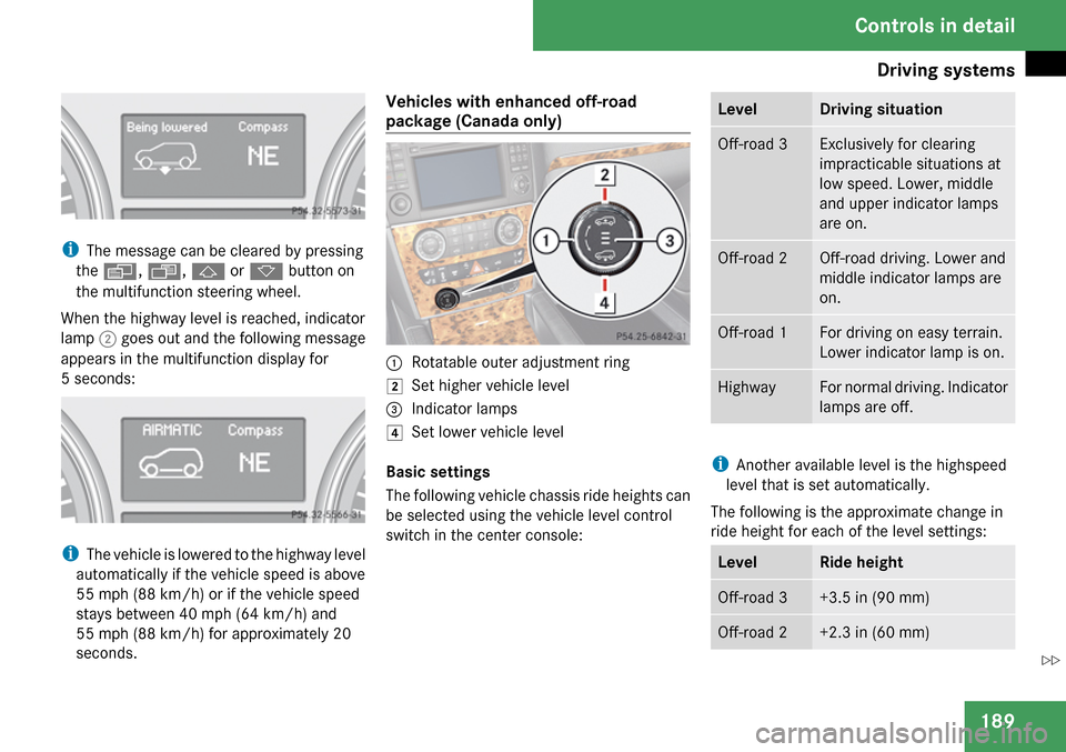 MERCEDES-BENZ GL320 2009 X164 Owners Manual 