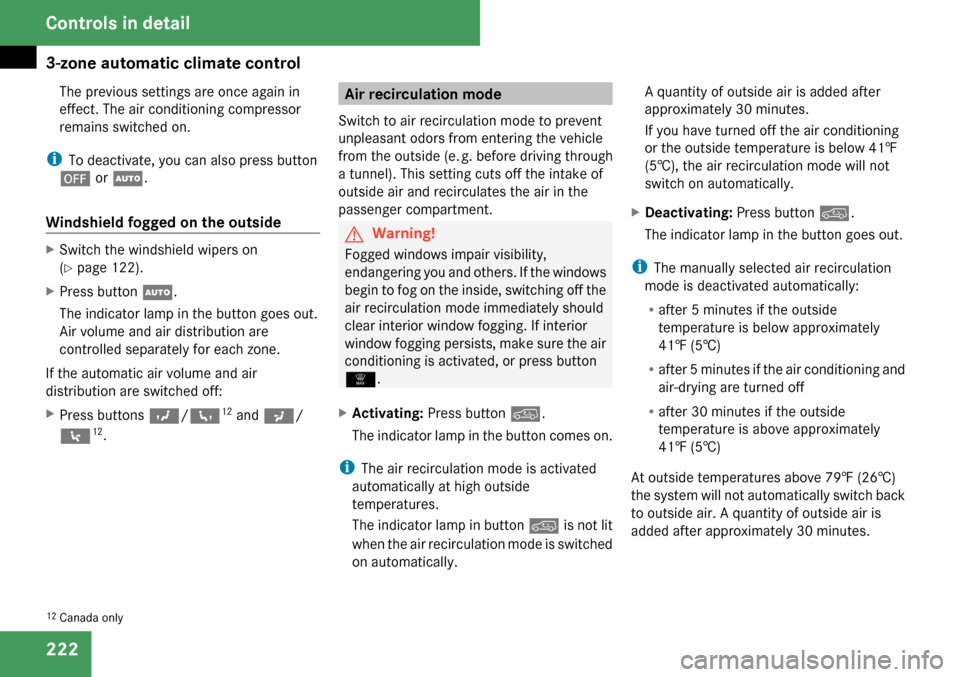 MERCEDES-BENZ GL320 2009 X164 Owners Manual 
