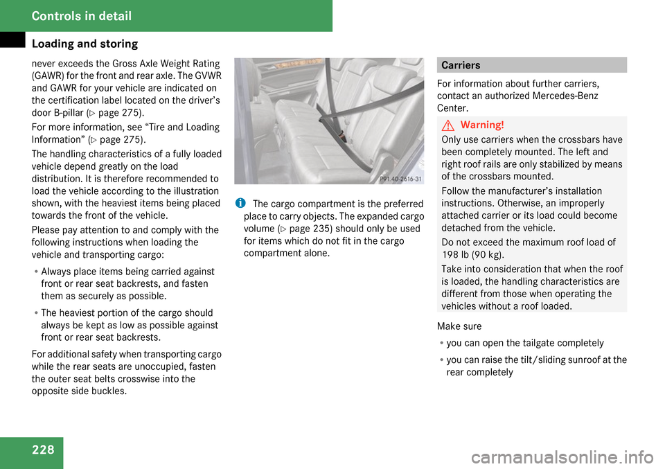 MERCEDES-BENZ GL320 2009 X164 Owners Manual 