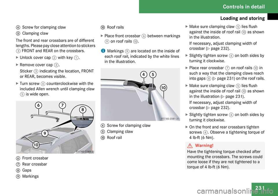 MERCEDES-BENZ GL320 2009 X164 Owners Manual 