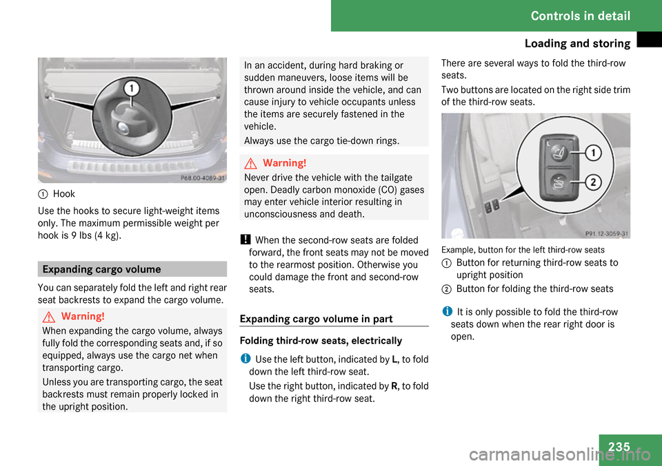 MERCEDES-BENZ GL320 2009 X164 Owners Manual 