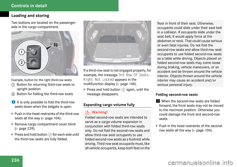 MERCEDES-BENZ GL320 2009 X164 Owners Manual 