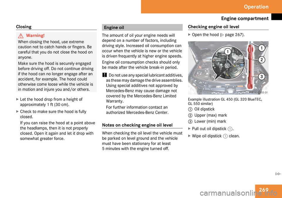 MERCEDES-BENZ GL450 2009 X164 Owners Manual 