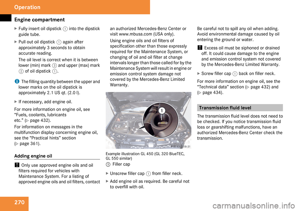 MERCEDES-BENZ GL450 2009 X164 Owners Manual 