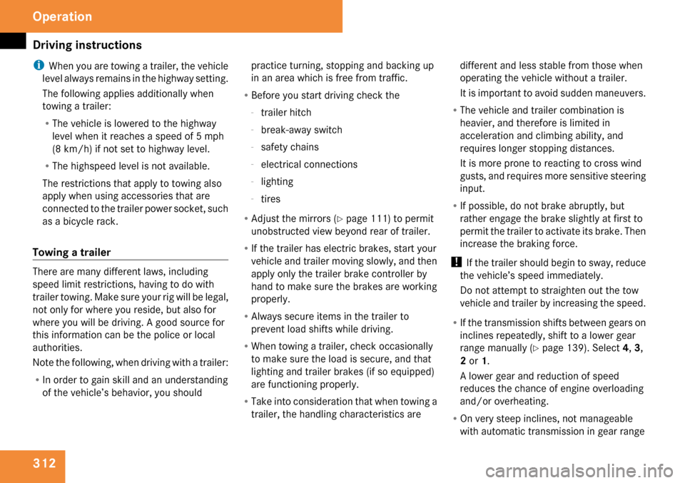 MERCEDES-BENZ GL450 2009 X164 Owners Manual 