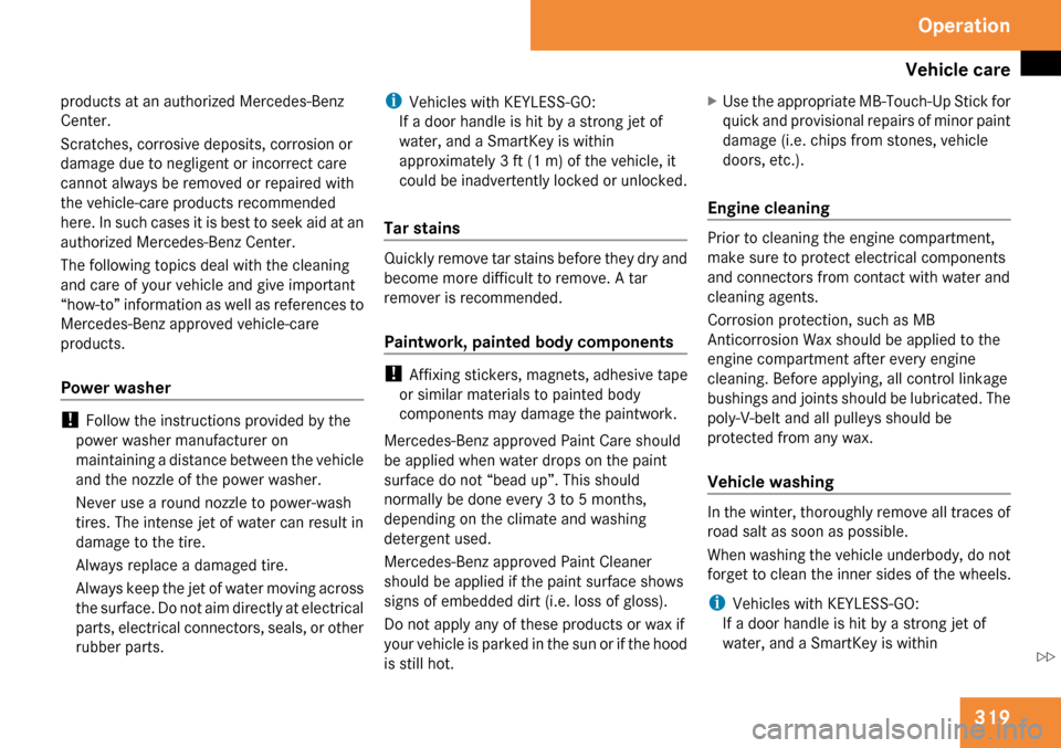 MERCEDES-BENZ GL320 2009 X164 Owners Manual 