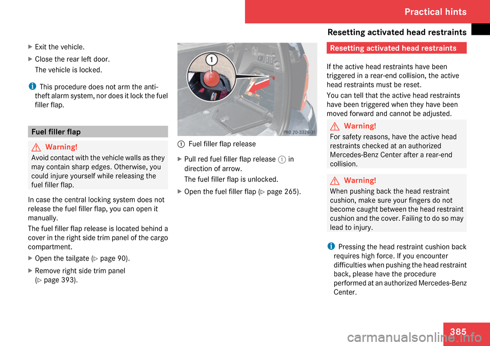 MERCEDES-BENZ GL320 2009 X164 Owners Manual 