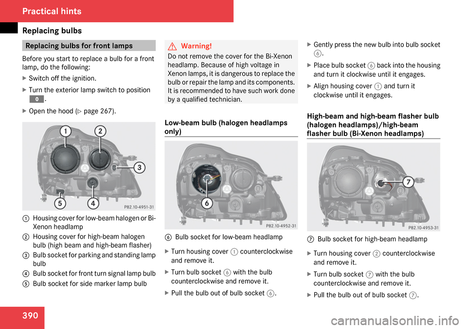 MERCEDES-BENZ GL320 2009 X164 Owners Manual 