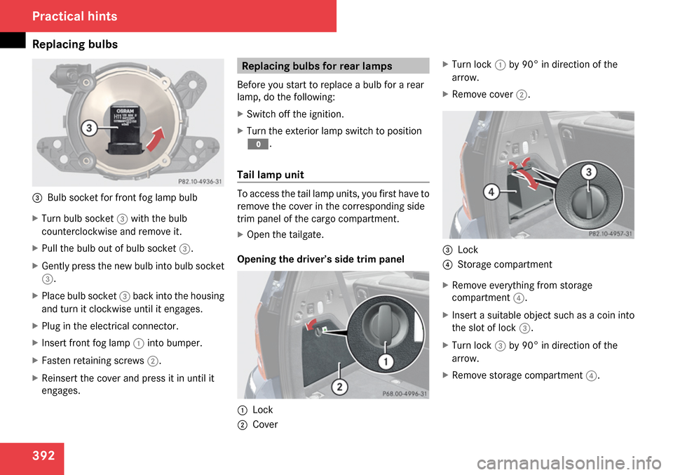 MERCEDES-BENZ GL320 2009 X164 Owners Manual 