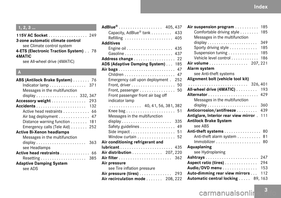 MERCEDES-BENZ GL450 2009 X164 Owners Manual 