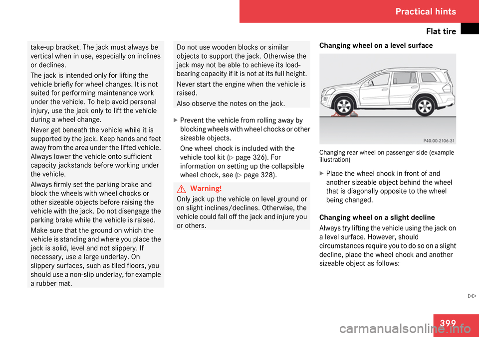 MERCEDES-BENZ GL320 2009 X164 Owners Manual 