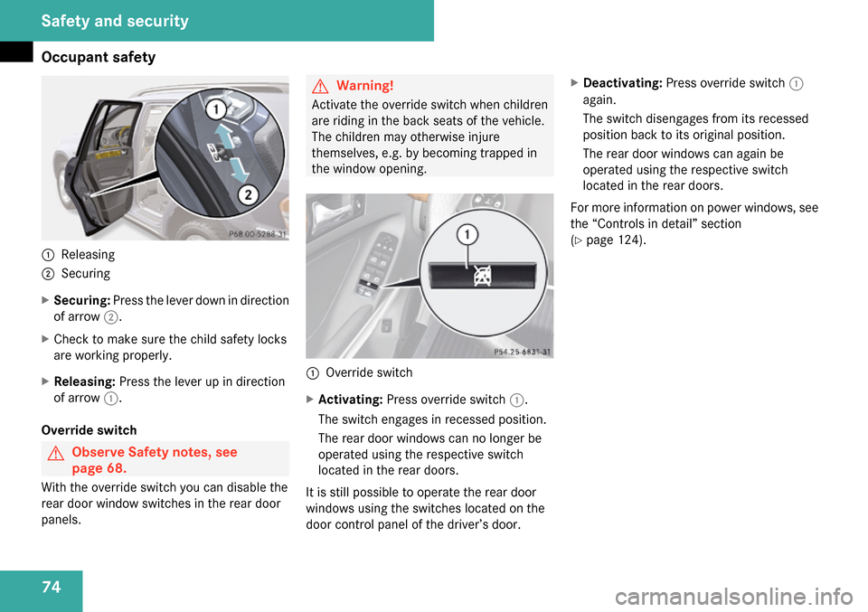 MERCEDES-BENZ GL450 2009 X164 Manual PDF 