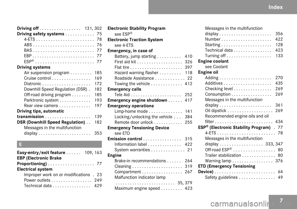 MERCEDES-BENZ GL450 2009 X164 Owners Manual 