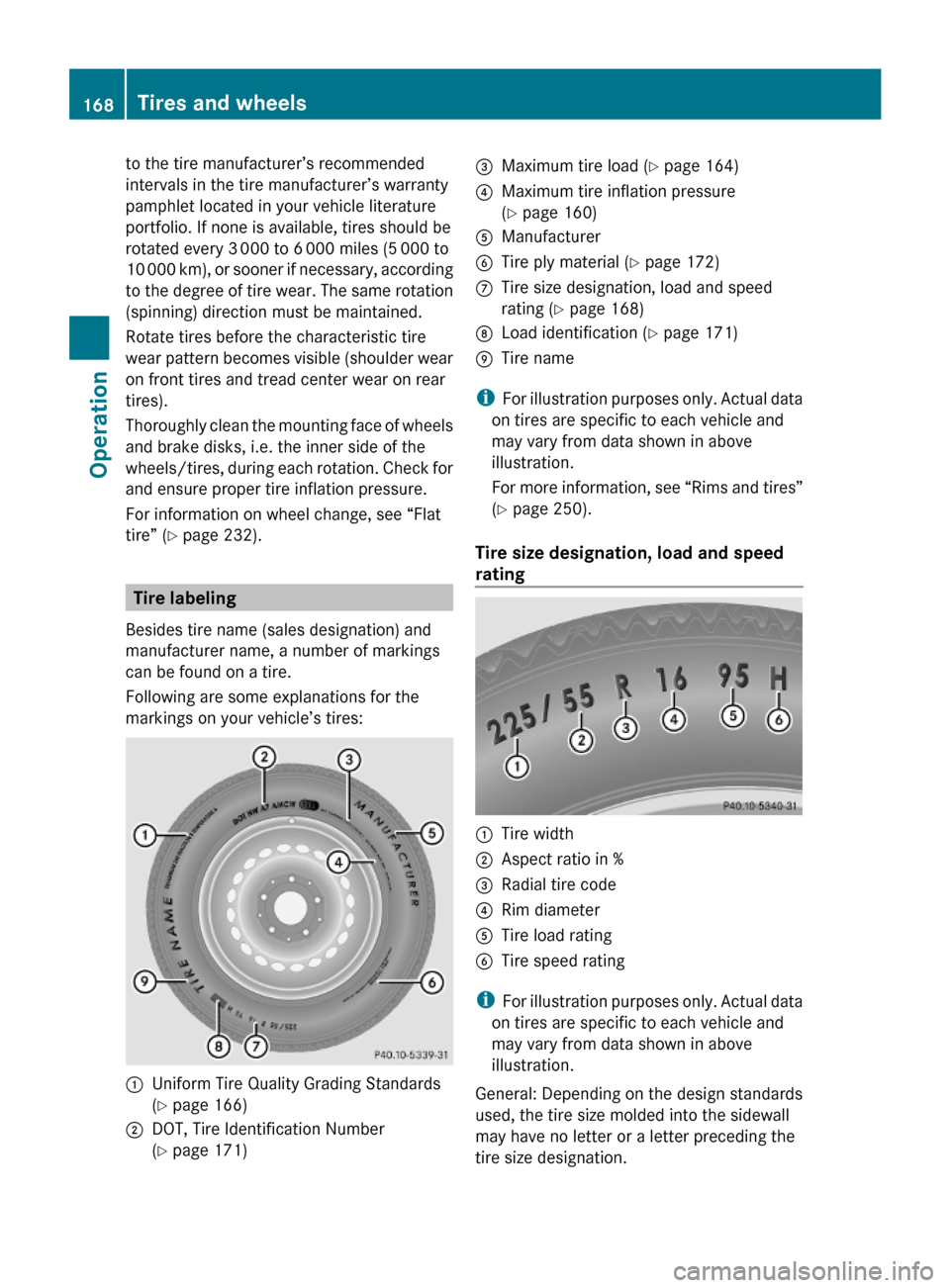 MERCEDES-BENZ G-Class 2009 W463 Owners Manual to the tire manufacturer’s recommended
intervals in the tire manufacturer’s warranty
pamphlet located in your vehicle literature
portfolio. If none is available, tires should be
rotated every 3 00 MERCEDES-BENZ G-Class 2009 W463 Owners Manual to the tire manufacturer’s recommended
intervals in the tire manufacturer’s warranty
pamphlet located in your vehicle literature
portfolio. If none is available, tires should be
rotated every 3 00