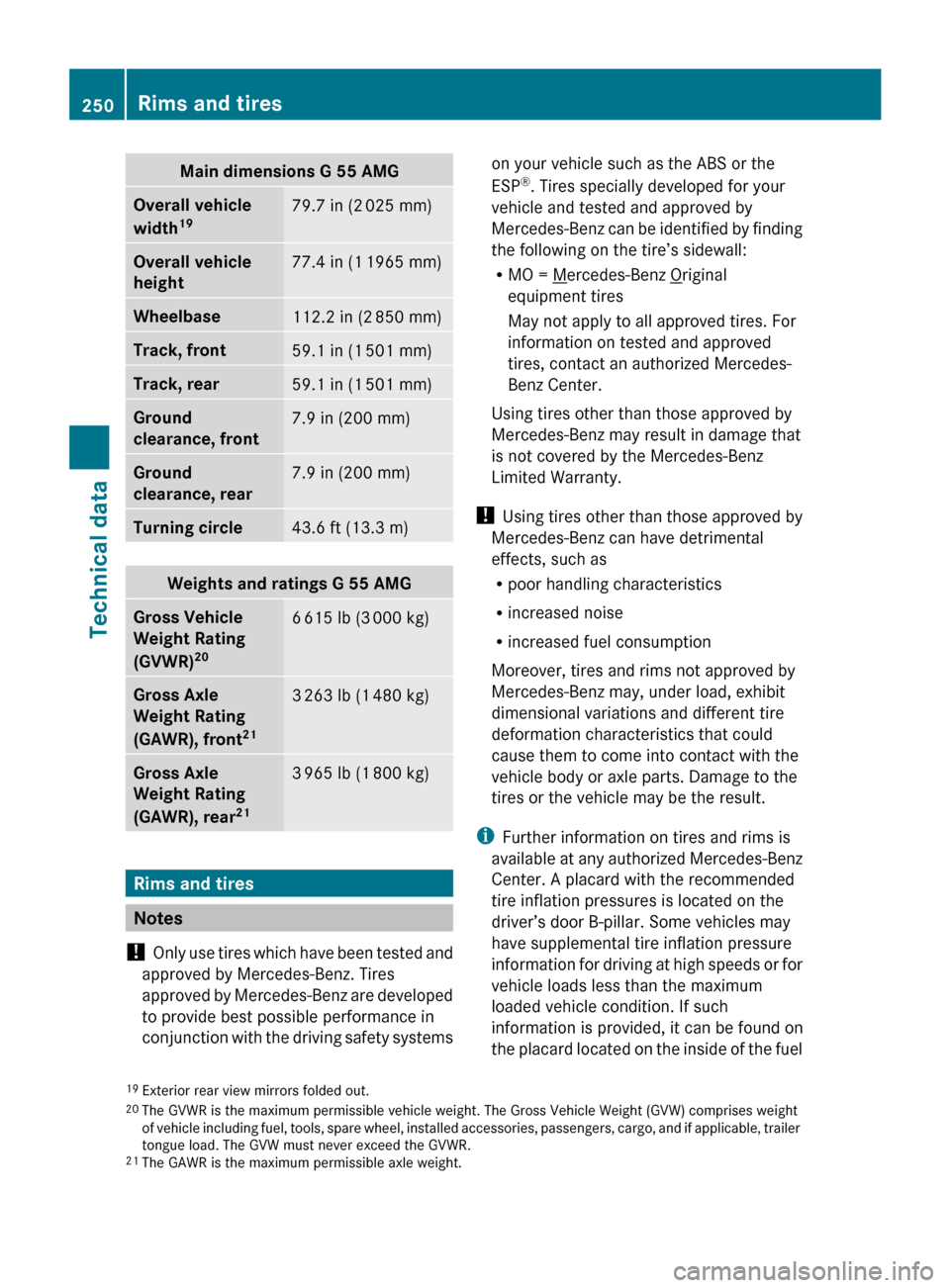 MERCEDES-BENZ G-Class 2009 W463 Owners Manual 