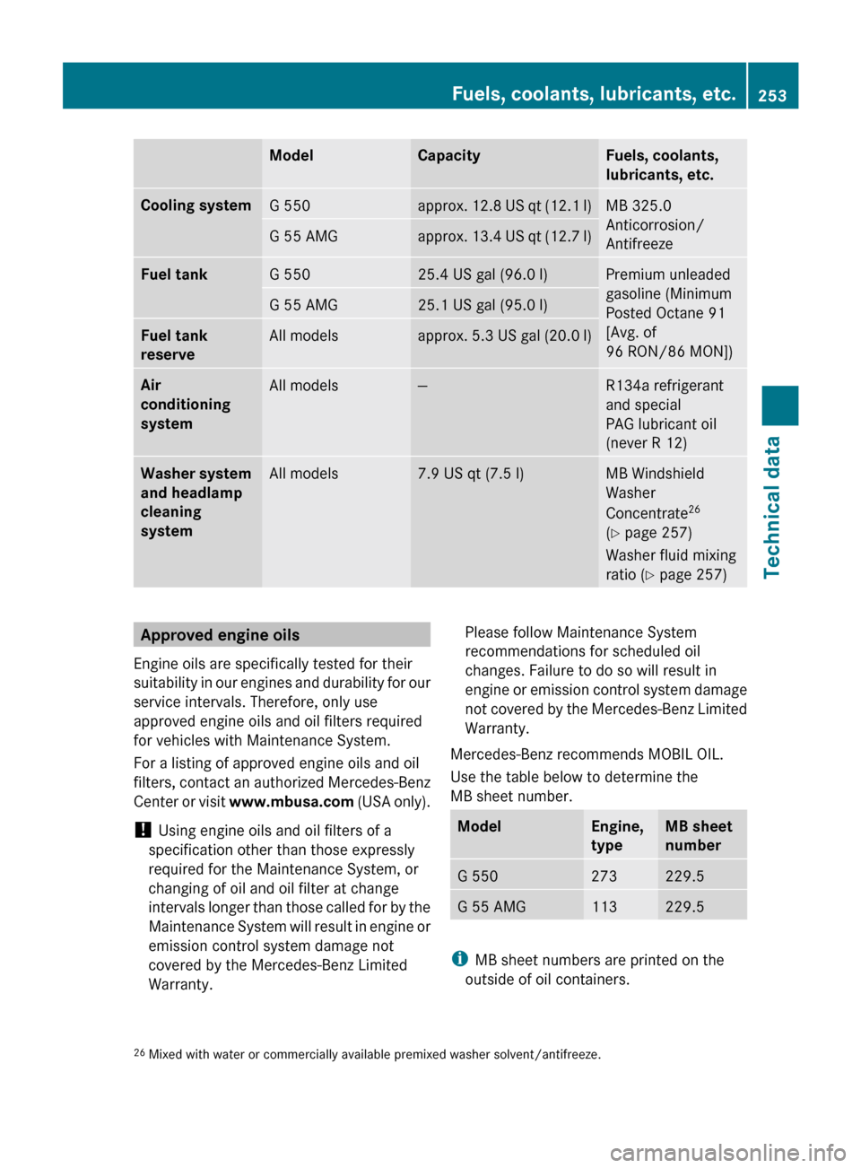 MERCEDES-BENZ G-Class 2009 W463 Owners Manual 