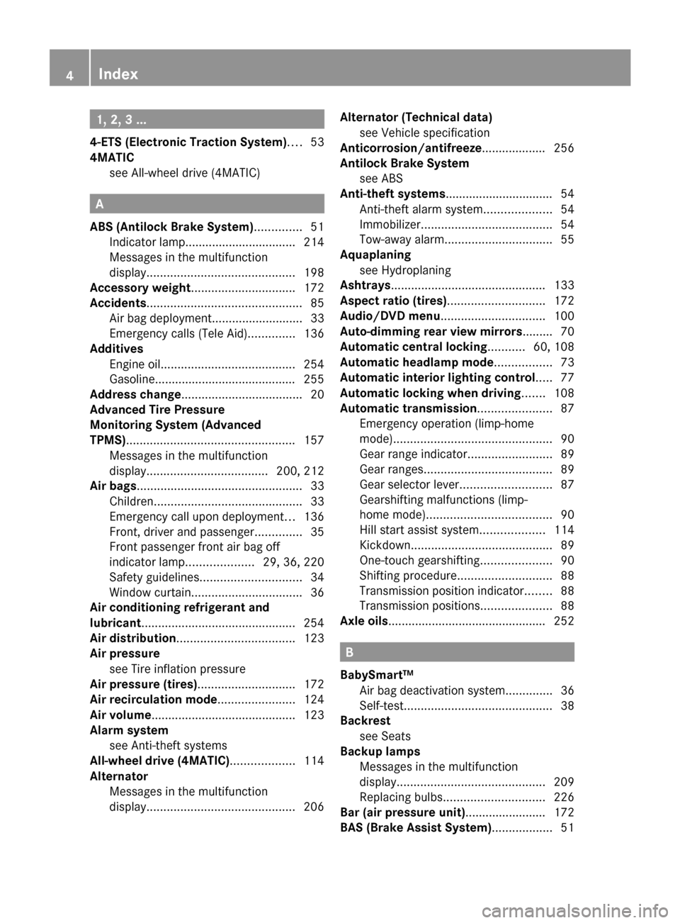 MERCEDES-BENZ G-Class 2009 W463 Owners Manual 