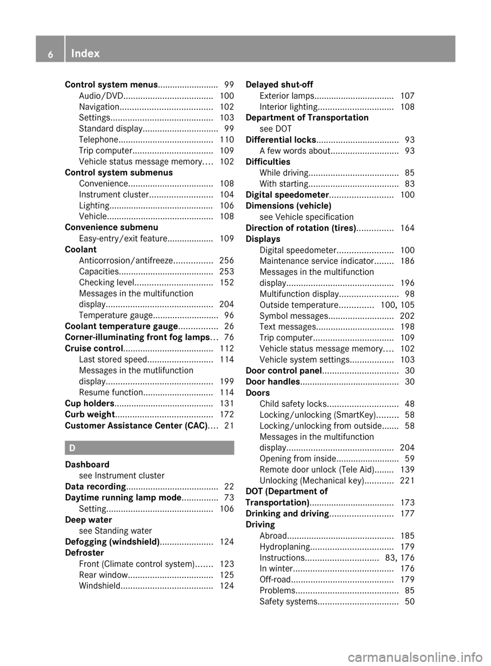 MERCEDES-BENZ G-Class 2009 W463 Owners Manual 