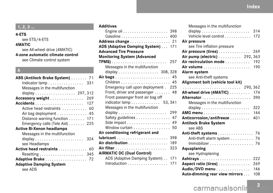 MERCEDES-BENZ E350 2009 W211 Owners Manual 