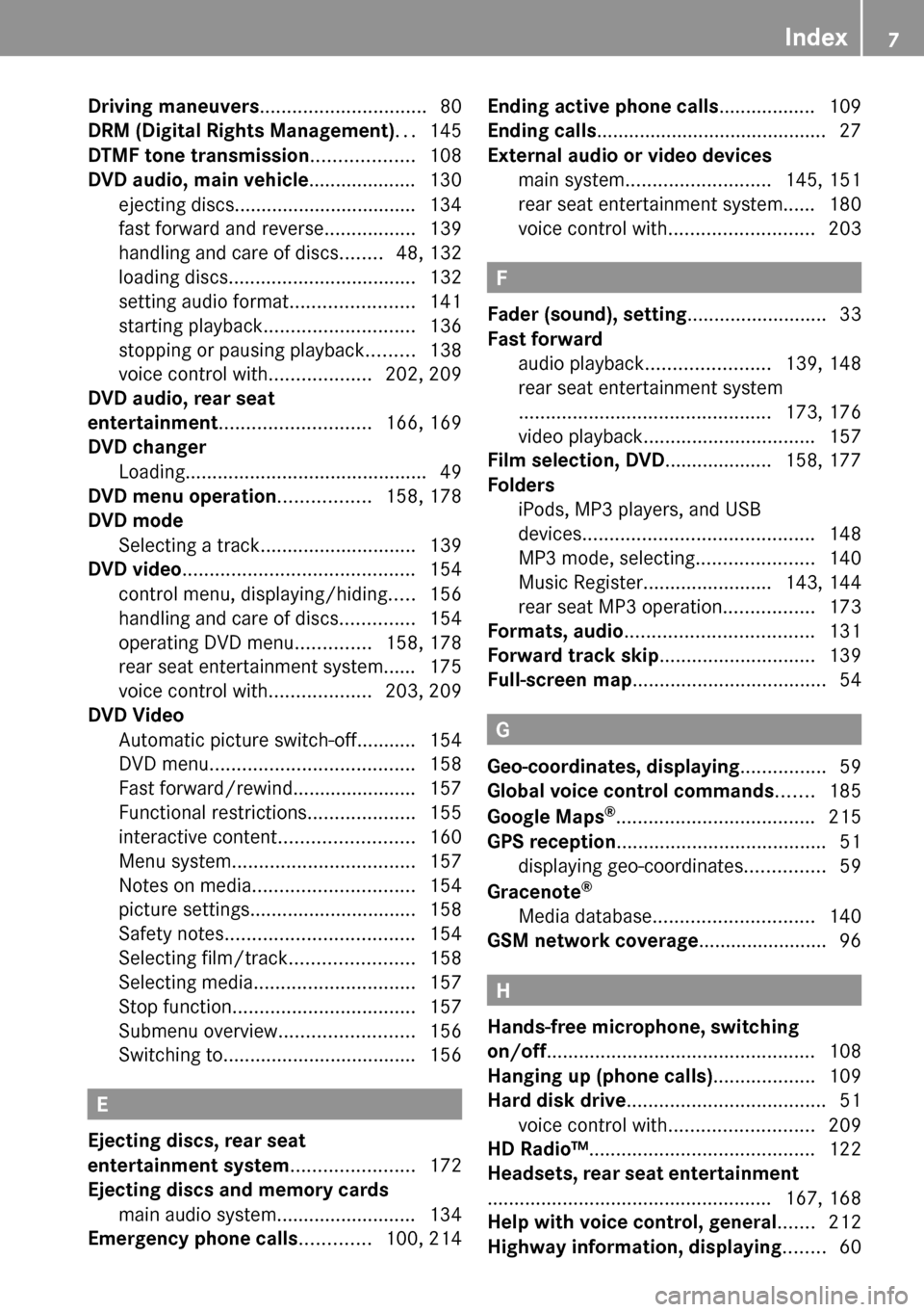 MERCEDES-BENZ GL-Class 2009 X164 Comand Manual 