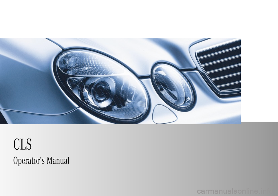 MERCEDES-BENZ CLS550 2009 W219 Owners Manual MERCEDES-BENZ CLS550 2009 W219 Owners Manual