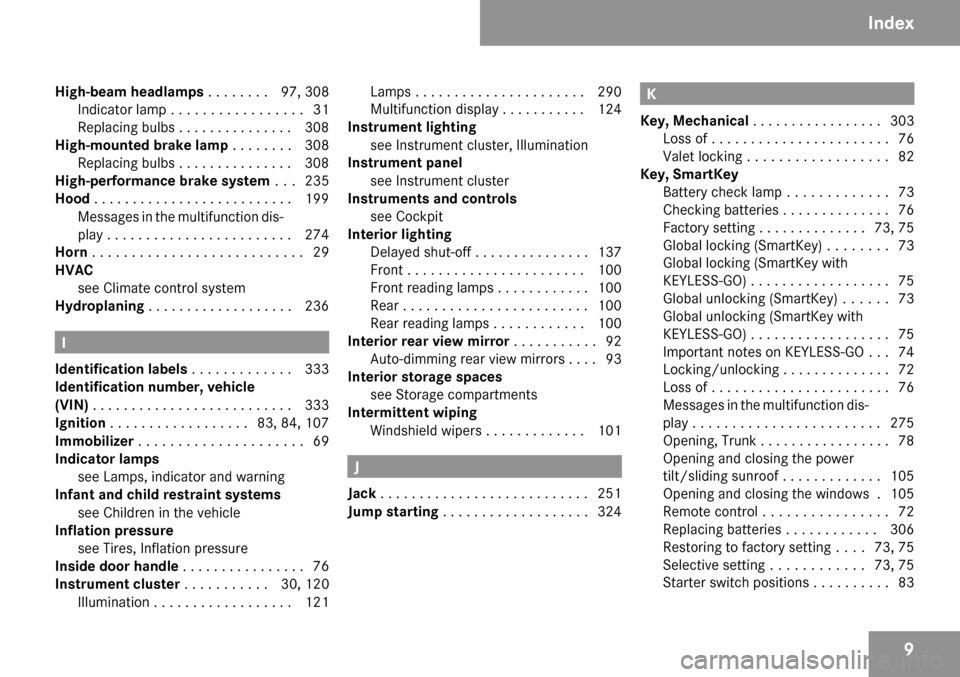 MERCEDES-BENZ CLS63AMG 2009 W219 User Guide 