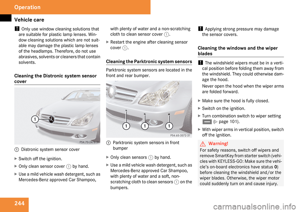 MERCEDES-BENZ CLS550 2009 W219 Owners Manual 