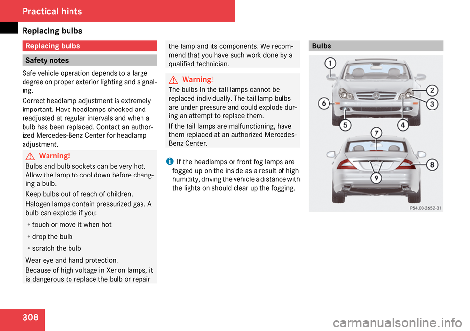 MERCEDES-BENZ CLS63AMG 2009 W219 Owners Manual 