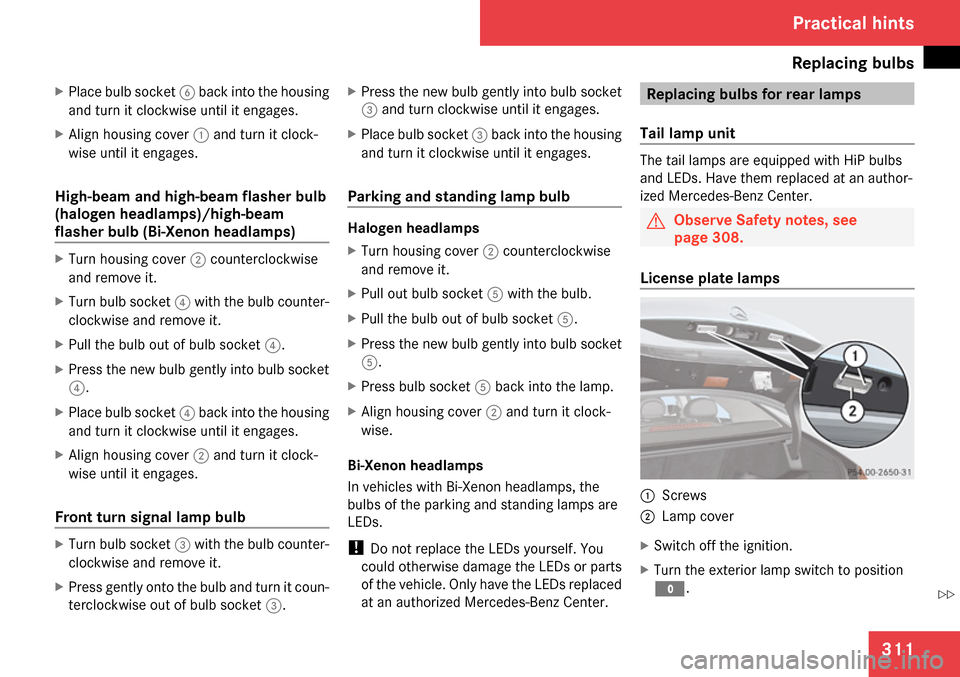 MERCEDES-BENZ CLS63AMG 2009 W219 Owners Manual 