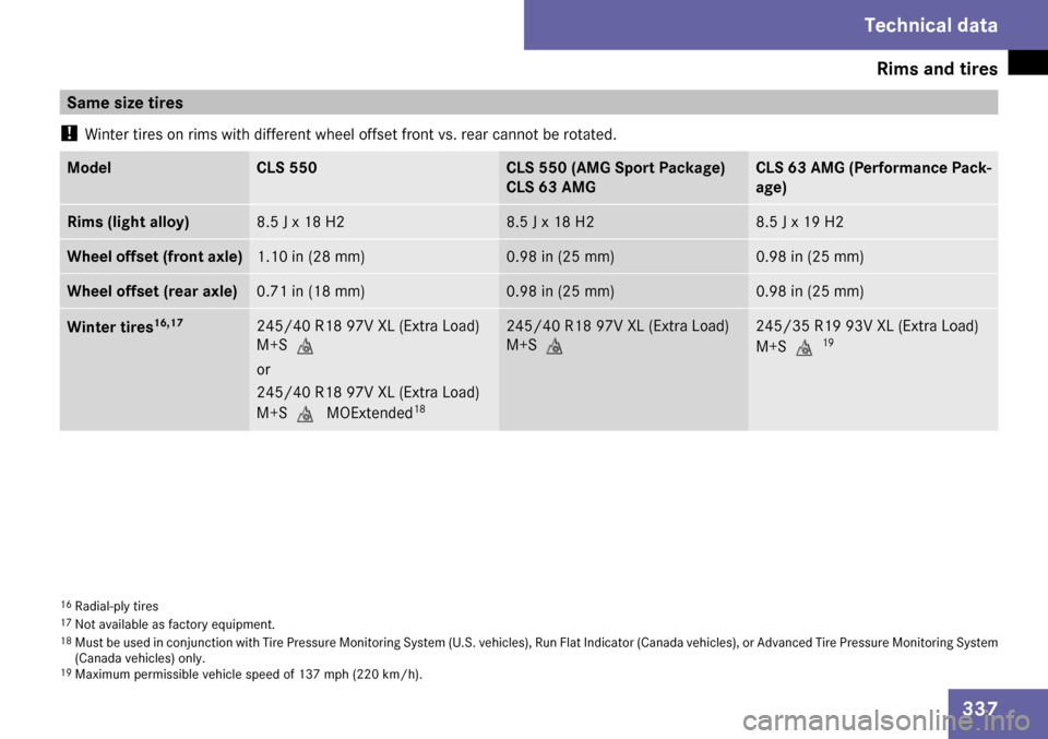 MERCEDES-BENZ CLS63AMG 2009 W219 Owners Manual 