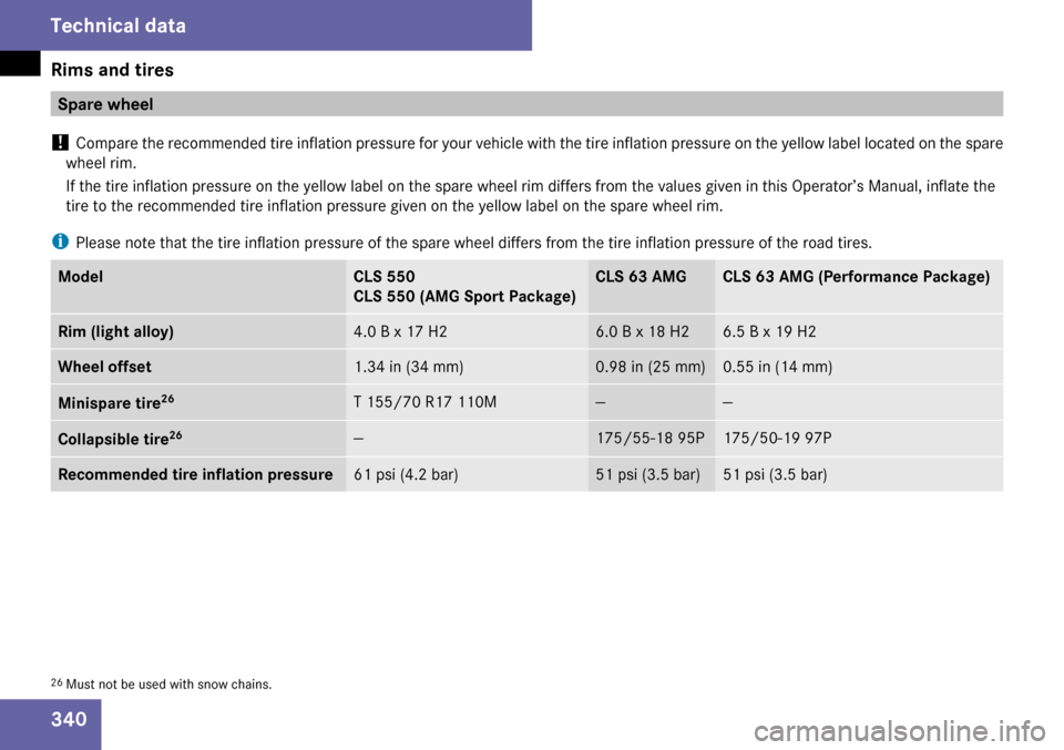 MERCEDES-BENZ CLS550 2009 W219 Owners Manual 