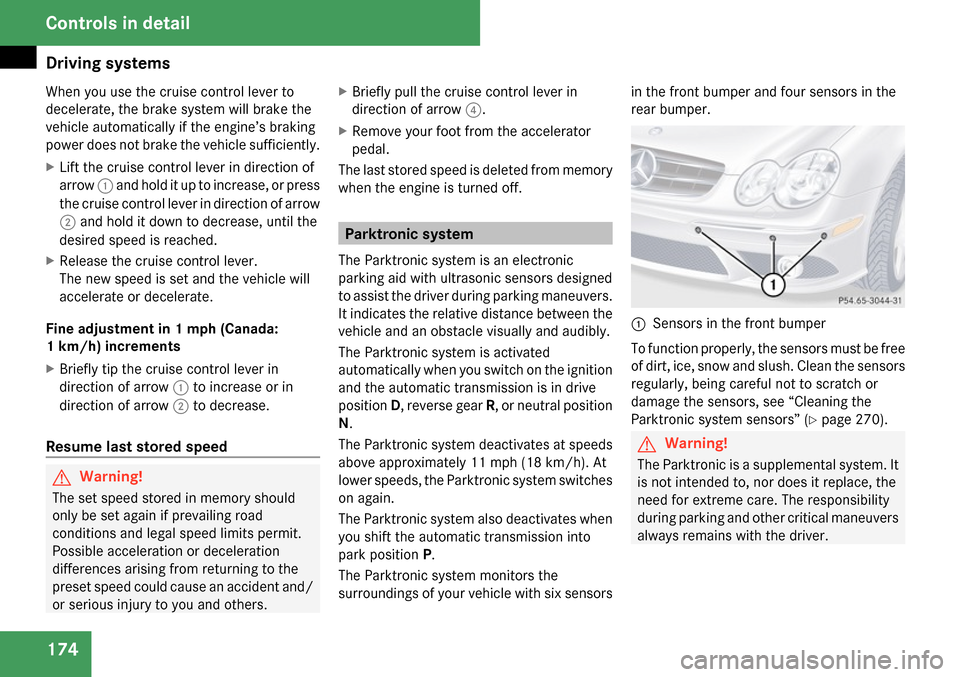 MERCEDES-BENZ CLK350 2009 C208 Owners Manual 