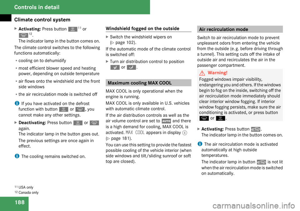 MERCEDES-BENZ CLK350 2009 C208 Owners Manual 