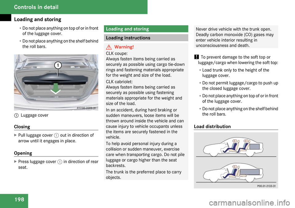 MERCEDES-BENZ CLK350 2009 C208 Owners Manual 