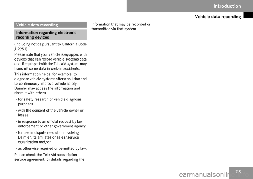 MERCEDES-BENZ CLK350 2009 C208 Owners Guide 