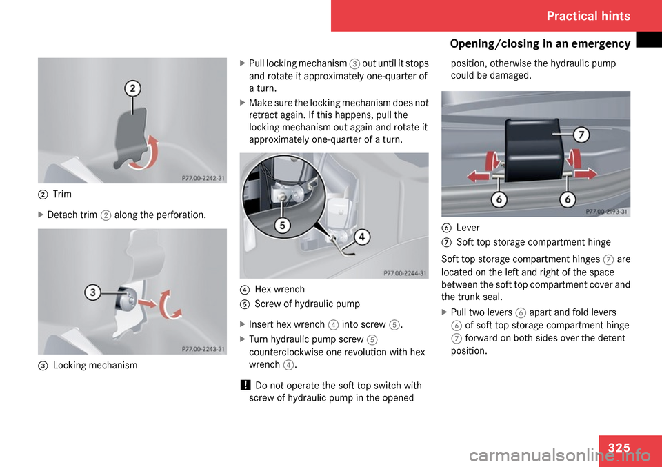 MERCEDES-BENZ CLK350 2009 C208 Owners Manual 