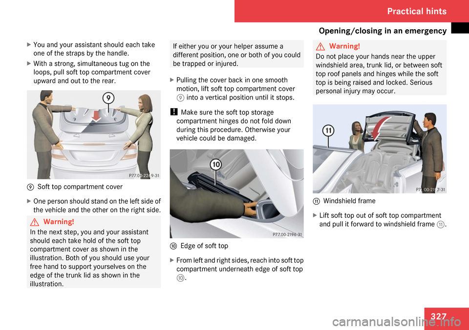 MERCEDES-BENZ CLK350 2009 C208 Owners Manual 