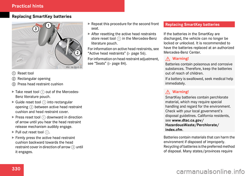 MERCEDES-BENZ CLK350 2009 C208 Owners Manual MERCEDES-BENZ CLK350 2009 C208 Owners Manual