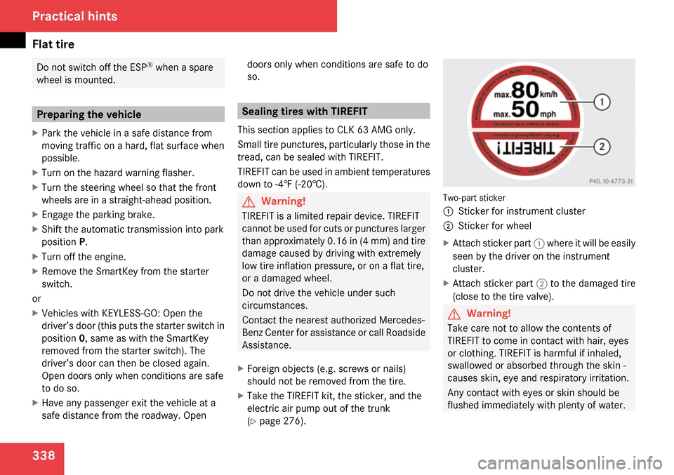 MERCEDES-BENZ CLK350 2009 C208 Owners Manual MERCEDES-BENZ CLK350 2009 C208 Owners Manual